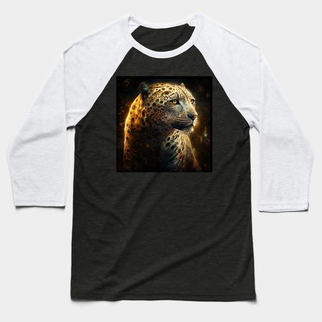Jaguar Spirit, Beautiful Wildlife Baseball T-Shirt by Dream and Design